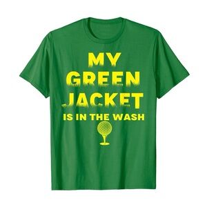 Port and Company Green Tee with Yellow Print